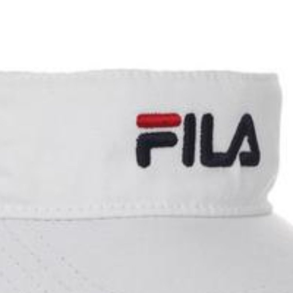 SOLD Fila Logo Visor Superlite Adjustable Sun Visor Cap Hat Blue /White NEW/NWT! - Picture 5 of 6